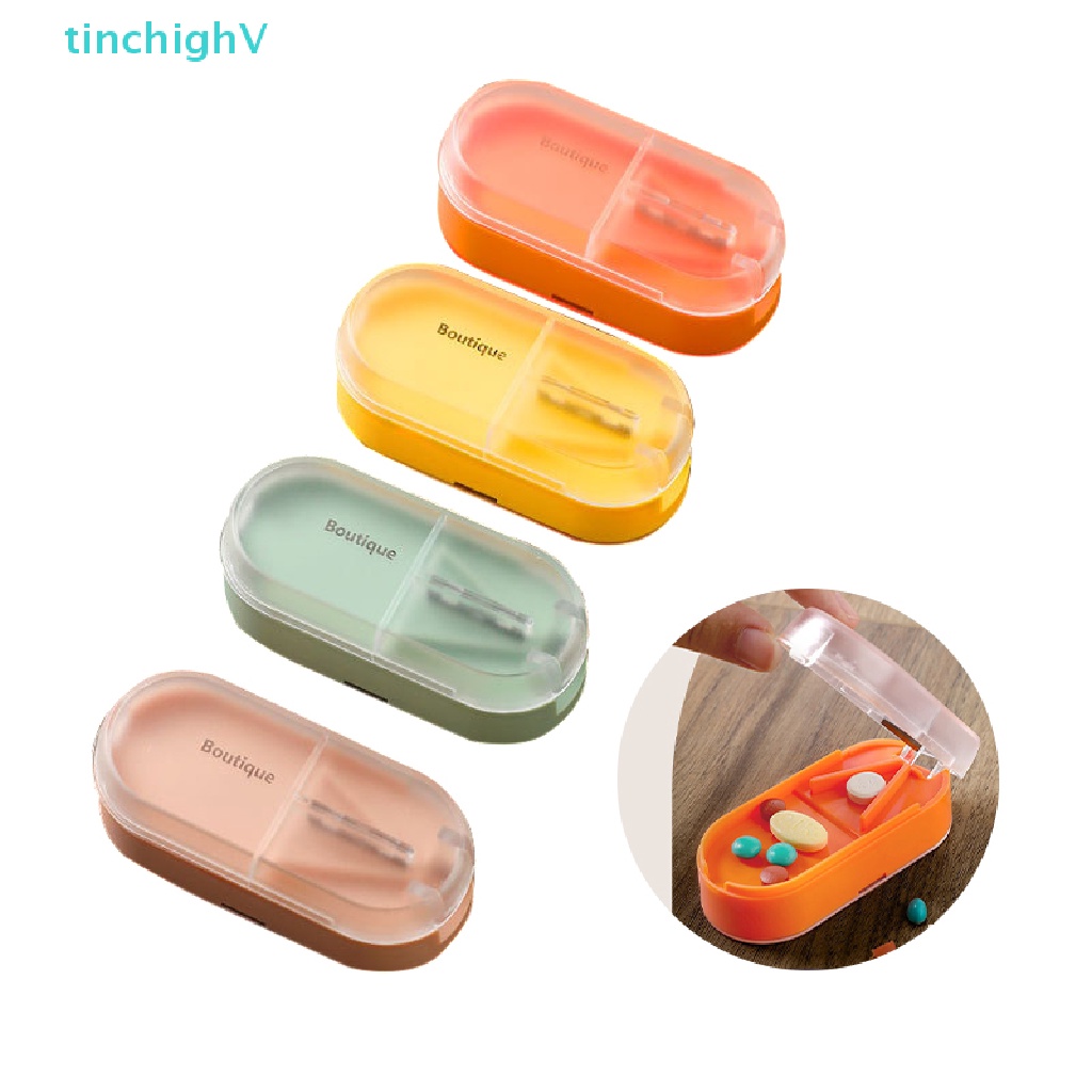 1 Dụng Cụ Cắt Thuốc Viên Nhỏ Kèm Lưỡi Dao Bảo Vệ Tiện Dụng