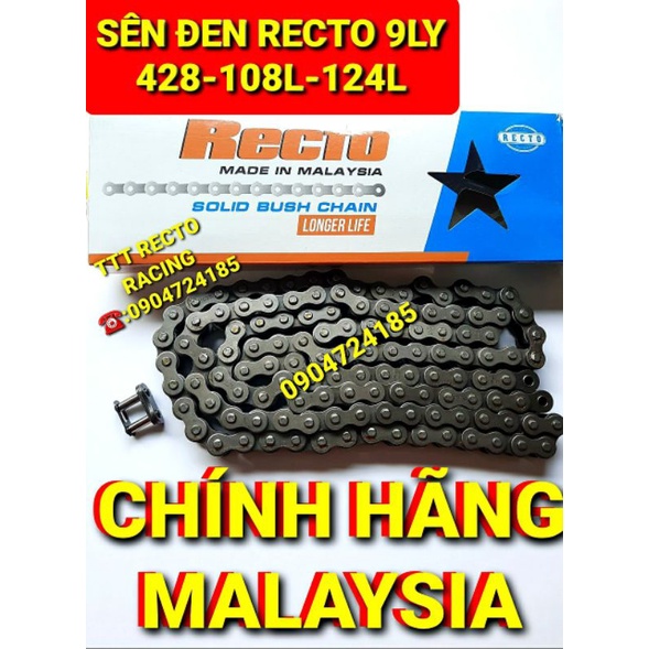 SÊN ĐEN 9LY RECTO MALAYSIA 108L-124L CHÍNH HÃNG RECTO MALAYSIA