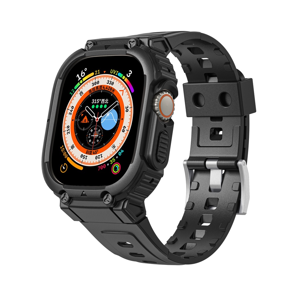 Dây Đeo Thể Thao Kèm Khung Bảo Vệ Cho Apple Watch Ultra Band 49mm iWatch Series 8 41mm 45mm