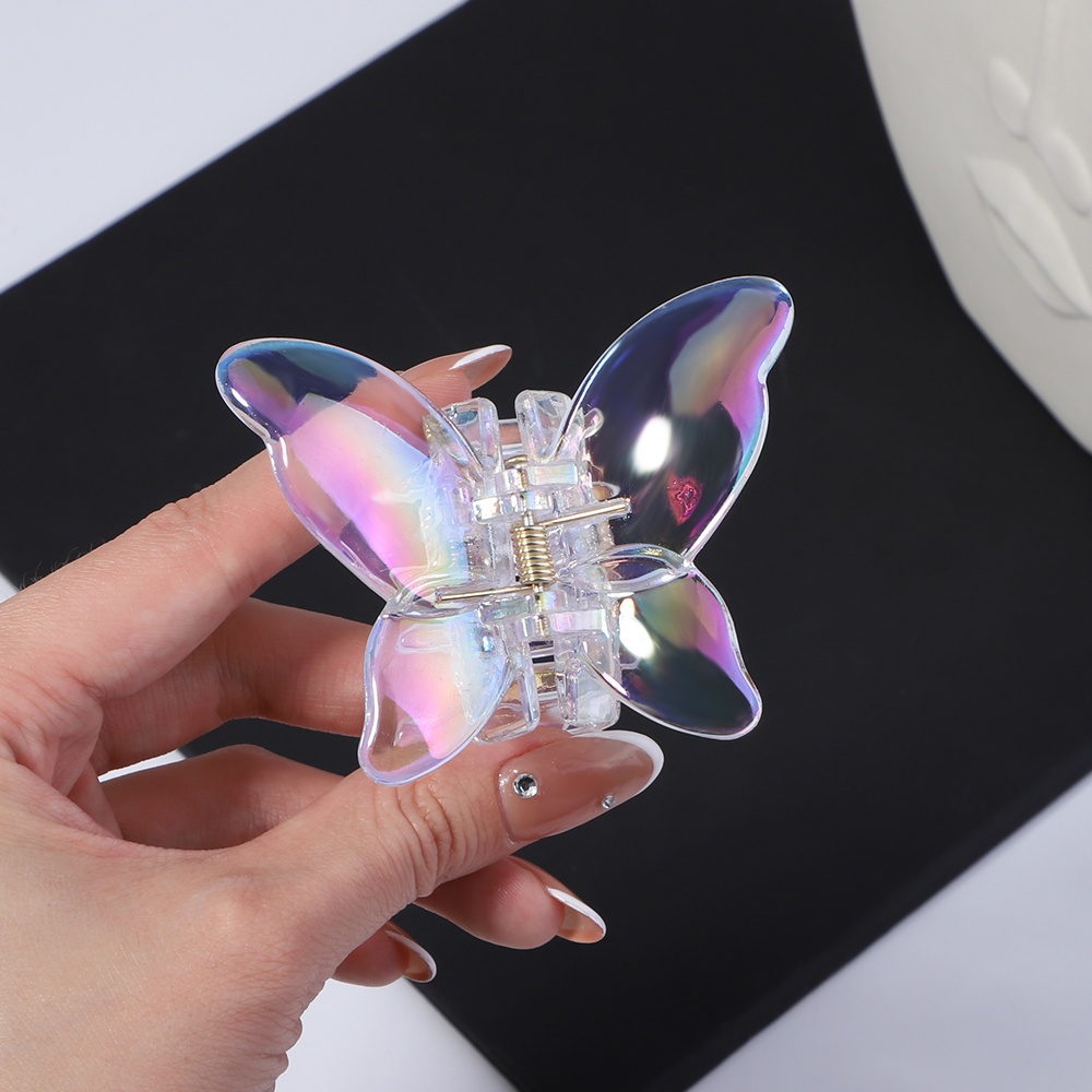 RainBow Bows 1 Kẹp Tóc Nhiều Màu Sắc Trong Suốt Dành Cho Nữ