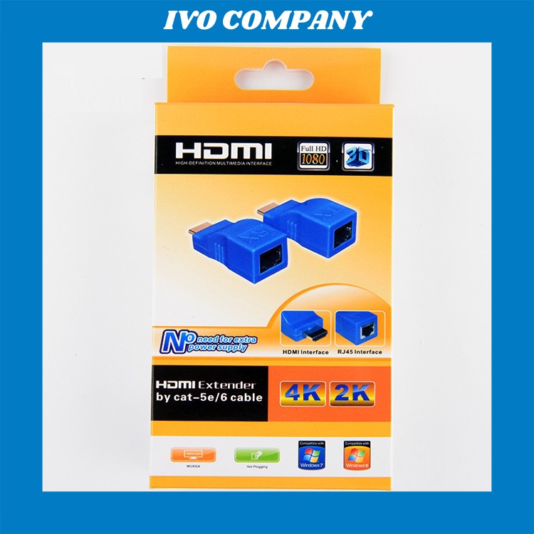 Bộ Chuyển Đổi HDMI Sang LAN 30m RJ45