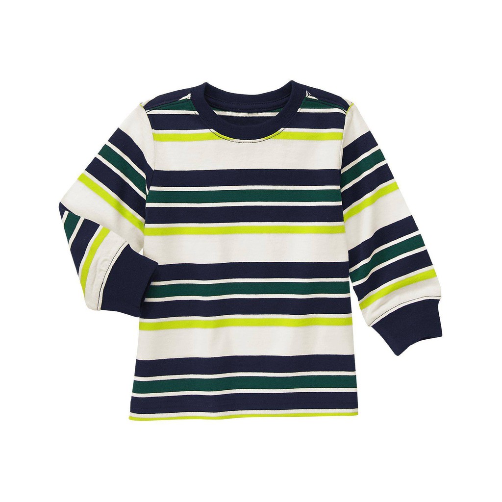 Áo thun bé trai chính hãng Gymboree nhập từ Mỹ - Striped Tee - Limeade Stripe