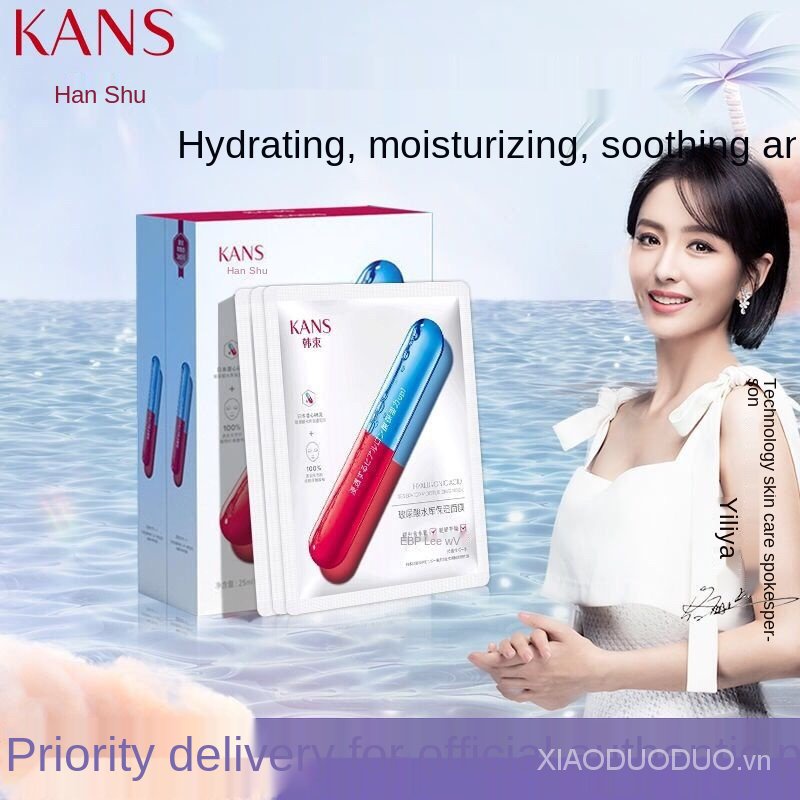 Mặt nạ Kans Reservoir dưỡng ẩm làm trắng và săn chắc da chống nếp nhăn lão hóa se khít lỗ chân lông