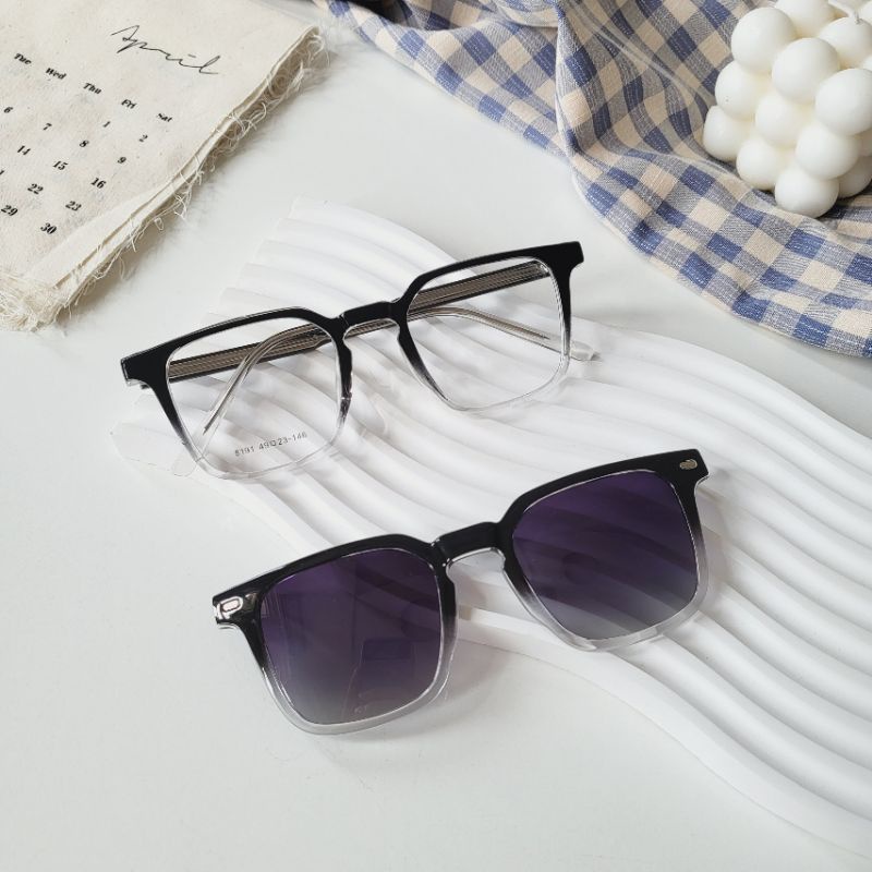 Kính mát,Kính cận râm 2 trong 1 thời trang 8191 Chilistore