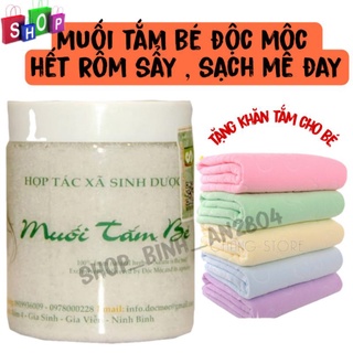 Muối tắm bé Độc Mộc - hết rôm sảy, mề đay - Muối tắm bé - Muối tắm bé sinh dược Độc Mộc hộp 400g