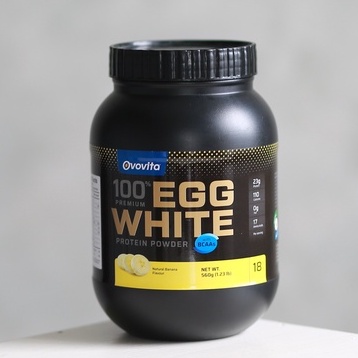 Bột Protein Lòng Trắng Trứng Cao Cấp OVOVITA Hũ 560gr Bổ Sung BCAAs Kích Thích Phát Triển Cơ