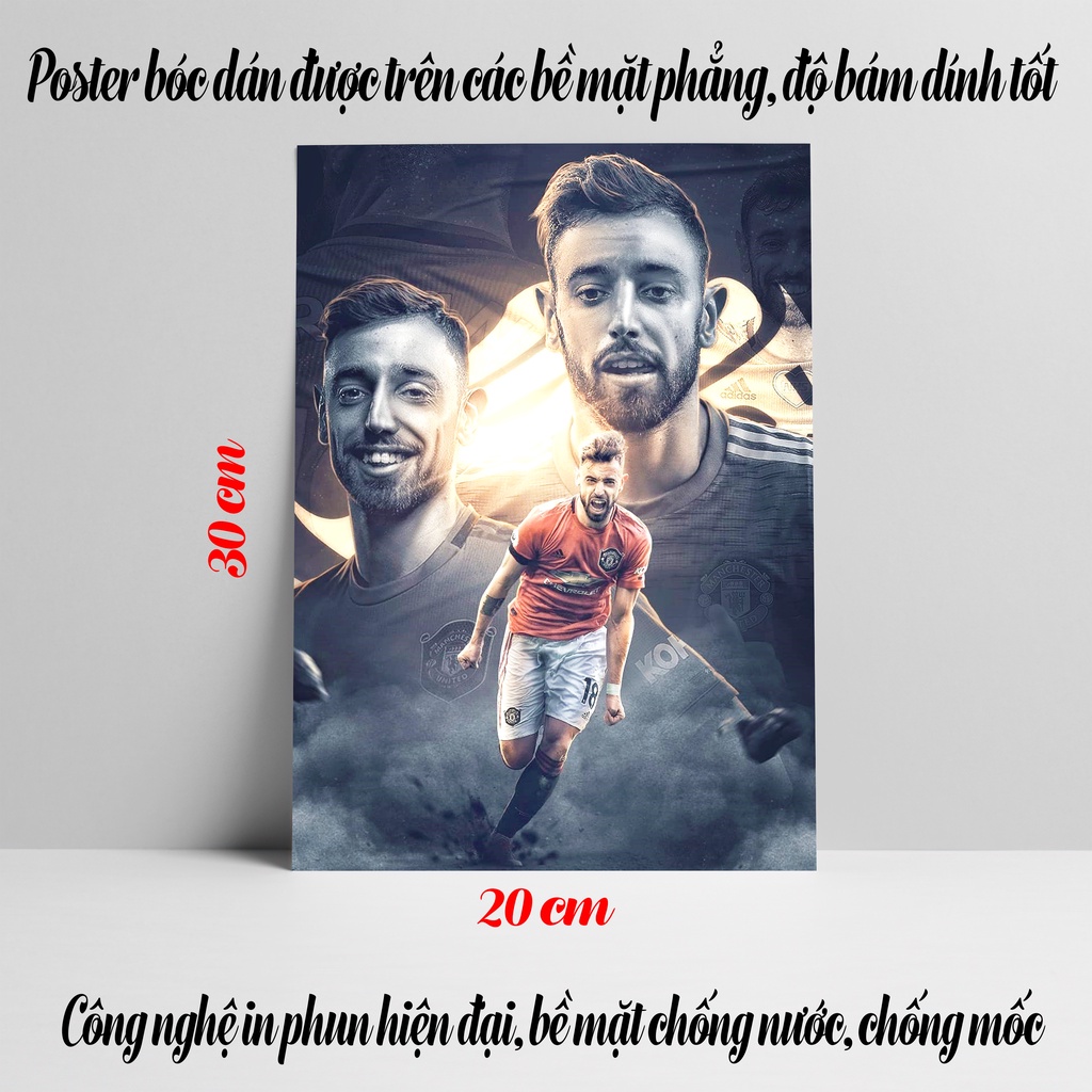 Poster Bruno Fernandes, Ảnh Dán Tường Bruno Fernandes Cực Đẹp, Poster Bóng Đá Có In Theo Yêu Cầu