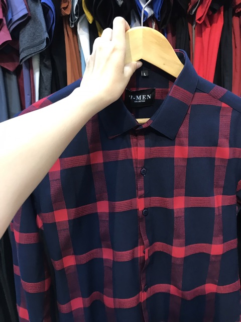ÁO SƠ MI SỌC CARO SIÊU ĐẸP, Hàng cao cấp AN187