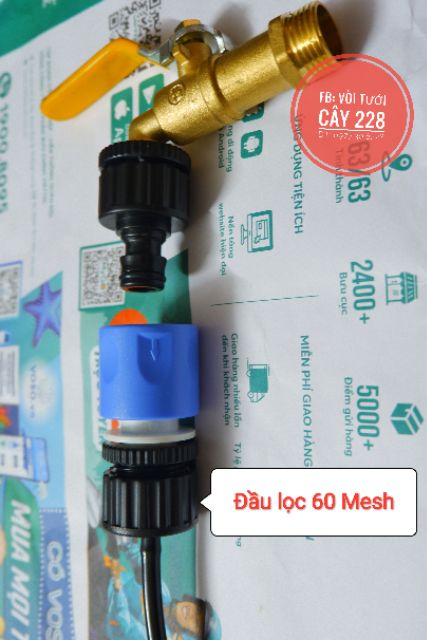 Trọn bộ nối nhanh dây ống 6, 4/7, 5/7 mm có lọc Aquamate