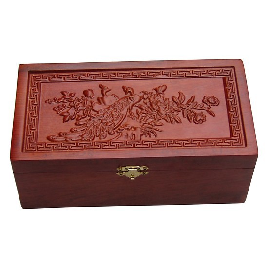 Hộp đựng trang sức gỗ Hương trạm Chim Công cao cấp