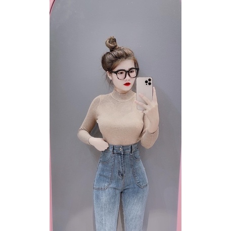 áo len tăm cổ 3p 2 màu | BigBuy360 - bigbuy360.vn