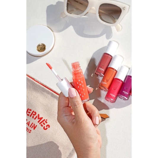 Son Hermes Lip Oil fullbox mới nhất AUTH - Hermesistible Infused Care Lip Oil