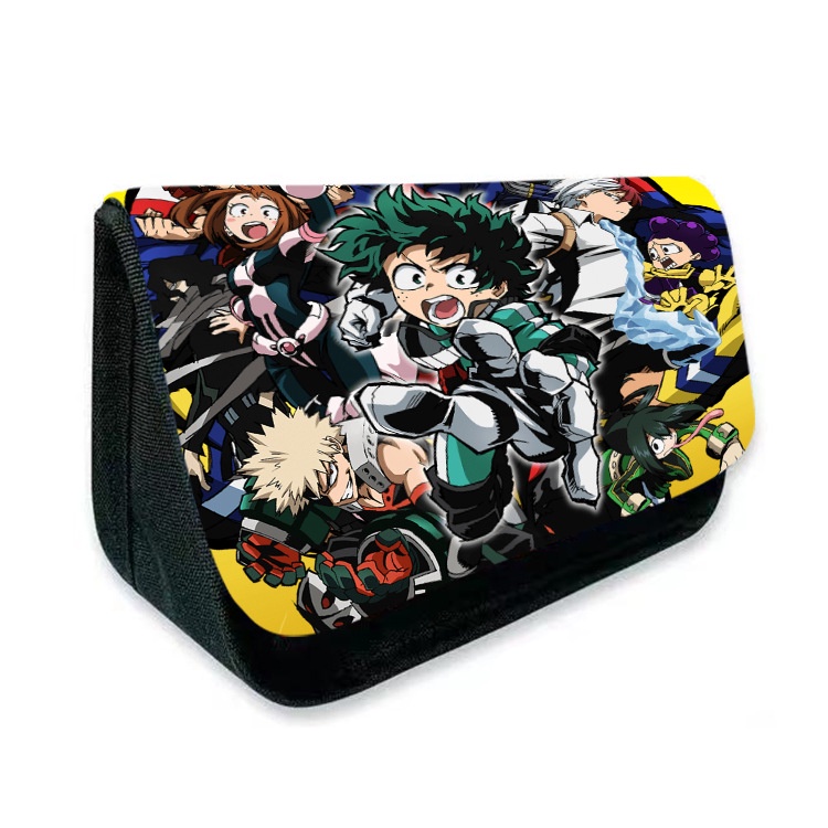 Hộp Đựng Bút In Hoạt Hình My Hero Academia Deku Hai Lớp Đa Năng Cho Học Sinh