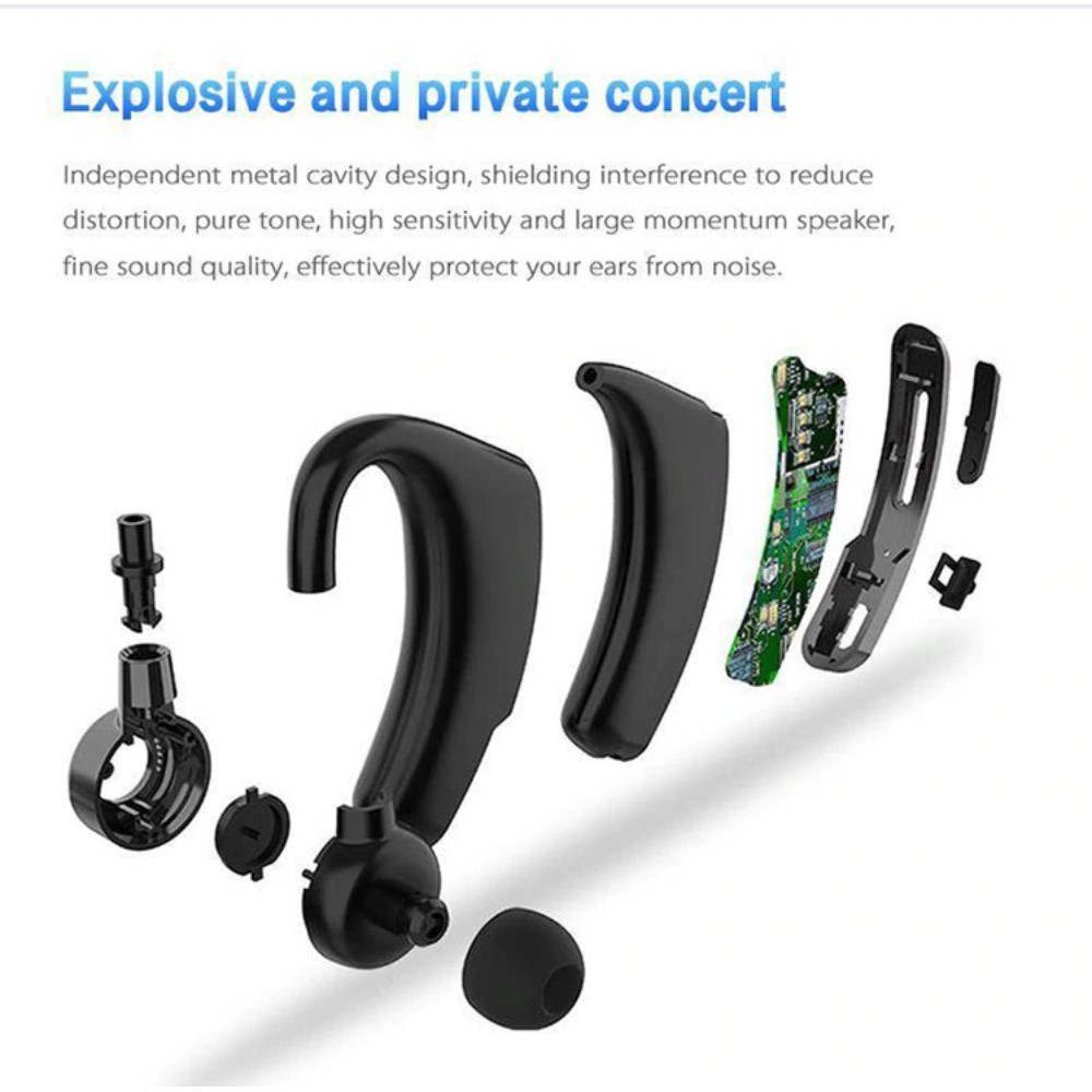 Tai nghe bluetooth V9 một bên tai đàm thoại, chống ồn, nghe nhạc cực chuẩn