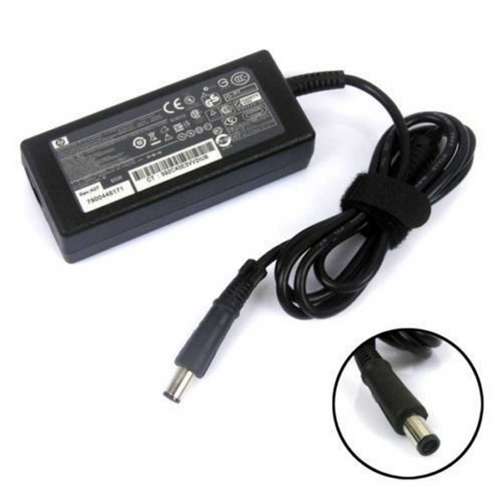 Adapter Laptop Zin HP 18.5V - 3.5A (65W) - Đầu kim