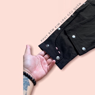 Cargo Loose Pants Side 5-Snap Button/ Quần kaki nam