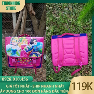 Cặp sách học sinh tiểu học cho bé gái họa tiết công chúa dễ thương