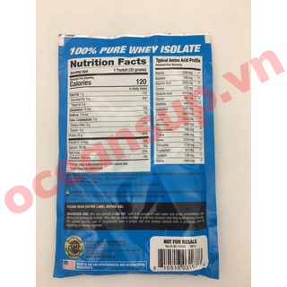 Sample BPI ISO HD 100% Whey ISOLATE 32g - 1 Lần Dùng