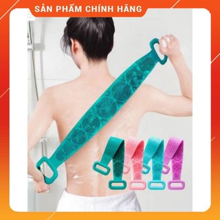 Cọ tắm silicon, dây tắm chà lưng silicon 2 mặt