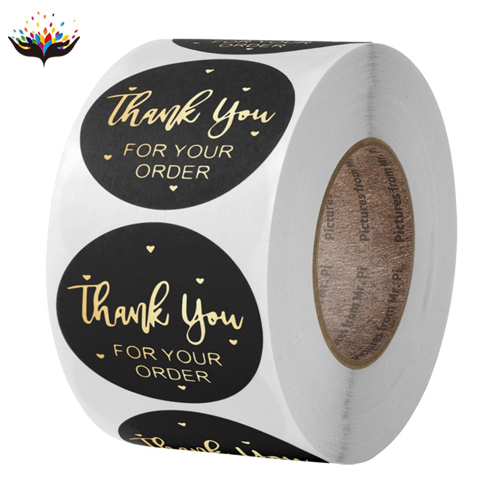 Roll Hot Stamping Thanks To Baking Sticker Label Sticker 1 Inch  OY