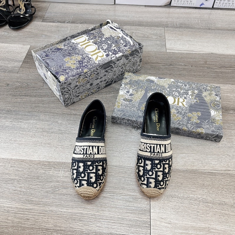 Giày lười slipon đế cói thêu siêu xinh