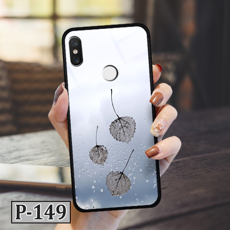 Ốp Xiaomi 6X/ Mi A2 - lưng kính in hình 3D