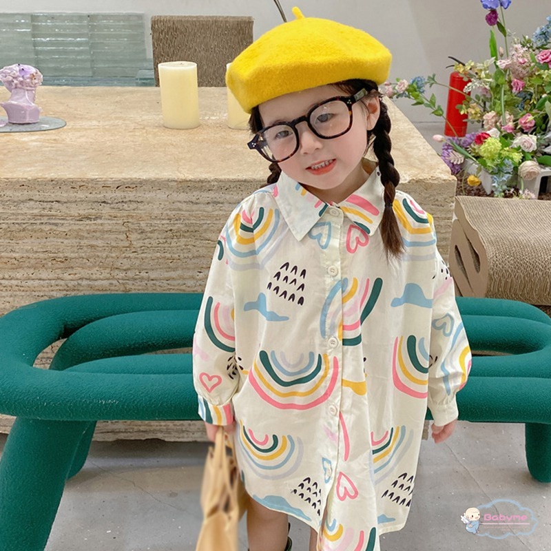 Áo Thun Cổ Lớn Thoáng Khí Thân Thiện Với Da Cho Bé Gái