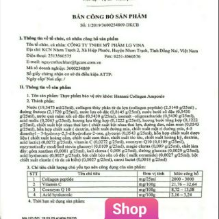 Collagen hanami ampoule LG