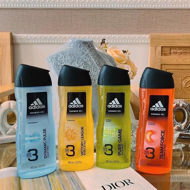 Gel tắm gội rửa mặt Adidas 3in1 400ml