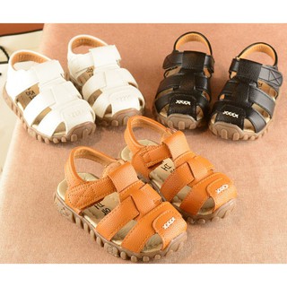 Sandal kiểu rọ kín mũi cho bé trai bé gái đế mềm