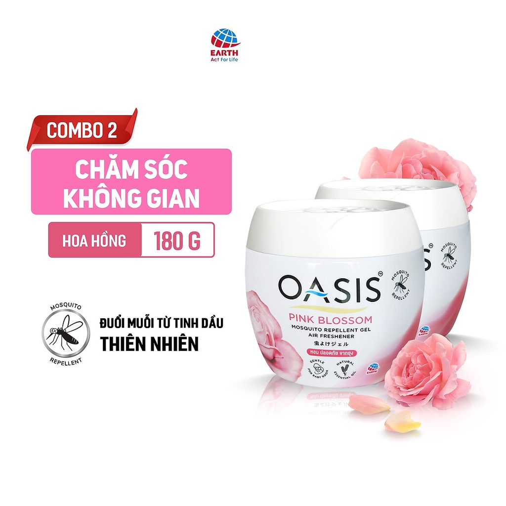 Combo 2 hộp Sáp thơm đuổi muỗi OASIS (Nhiều lựa chọn hương)