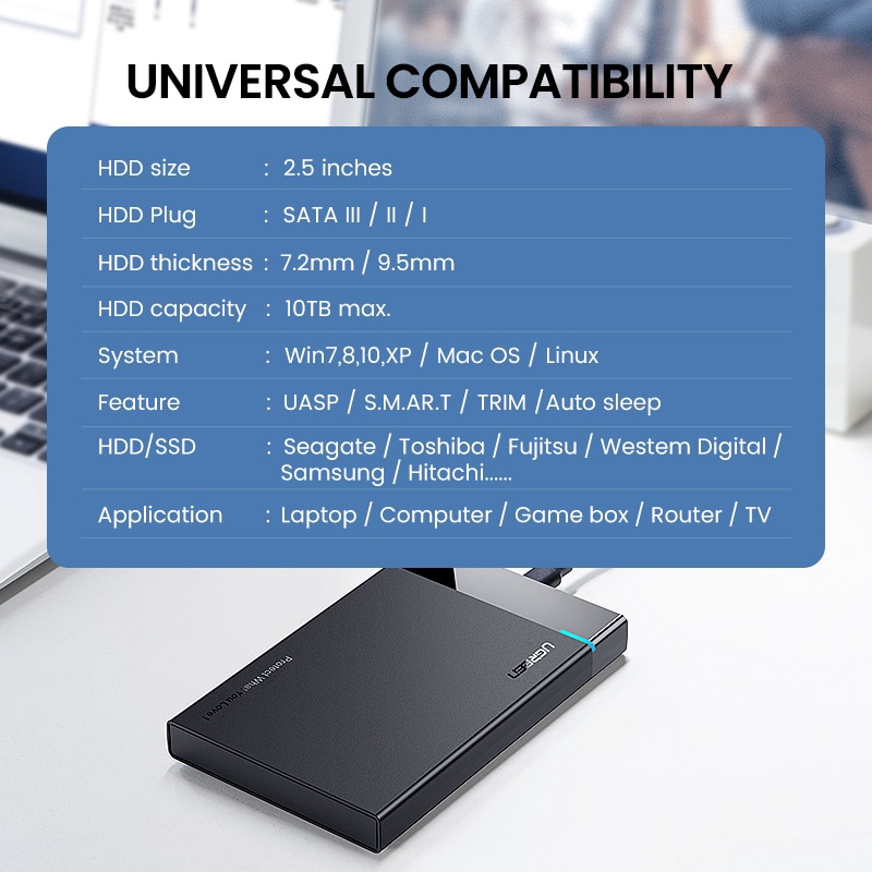Hộp Đựng Ổ Cứng Hdd 2.5 Sata Sang Usb 3.0 | BigBuy360 - bigbuy360.vn