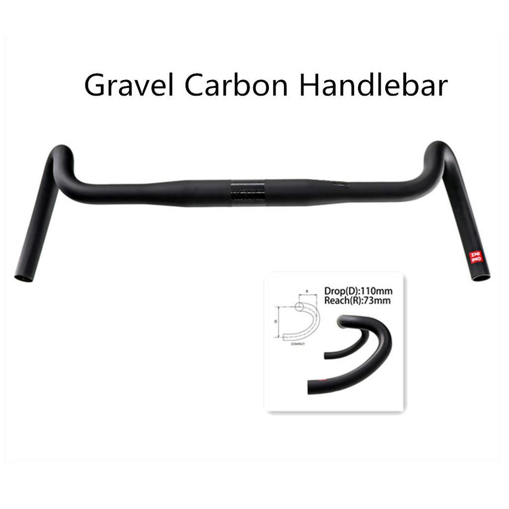 Ghi Đông Xe Đạp 400 / 420 / 440mm Chất Liệu Sợi Carbon