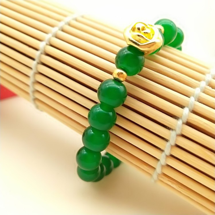 Vòng tay nữ đá xanh