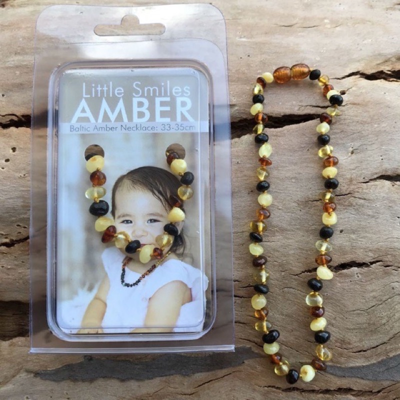 Vòng cổ Amber Úc chính hãng size 35 cm cho bé 0-10 tuổi