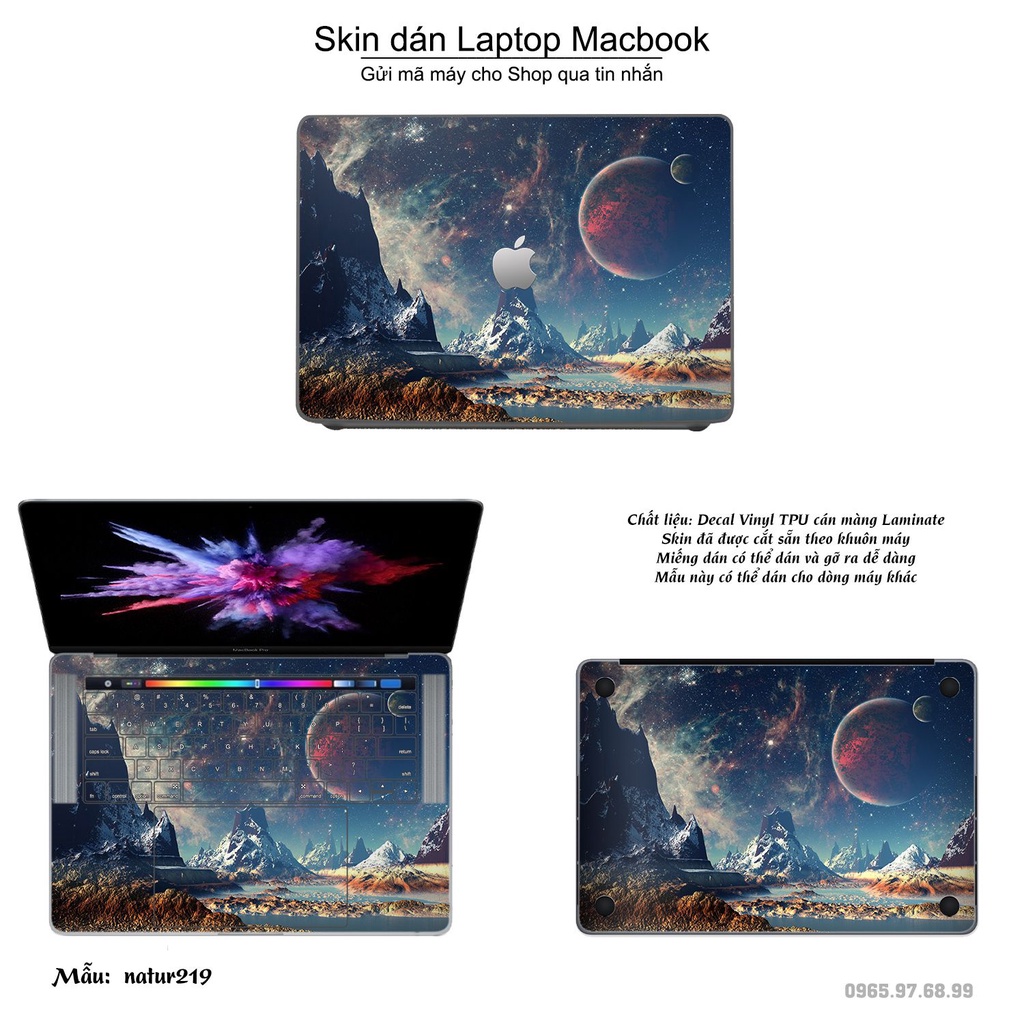 Skin dán Macbook mẫu thiên nhiên (đã cắt sẵn, inbox mã máy cho shop)