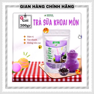 [Hàng Chính Hãng - 200g]Trà Sữa Neicha Vị Khoai Môn/ Bột trà sữa PHA SẴN TIỆN LỢI, thơm ngon béo ngậy.