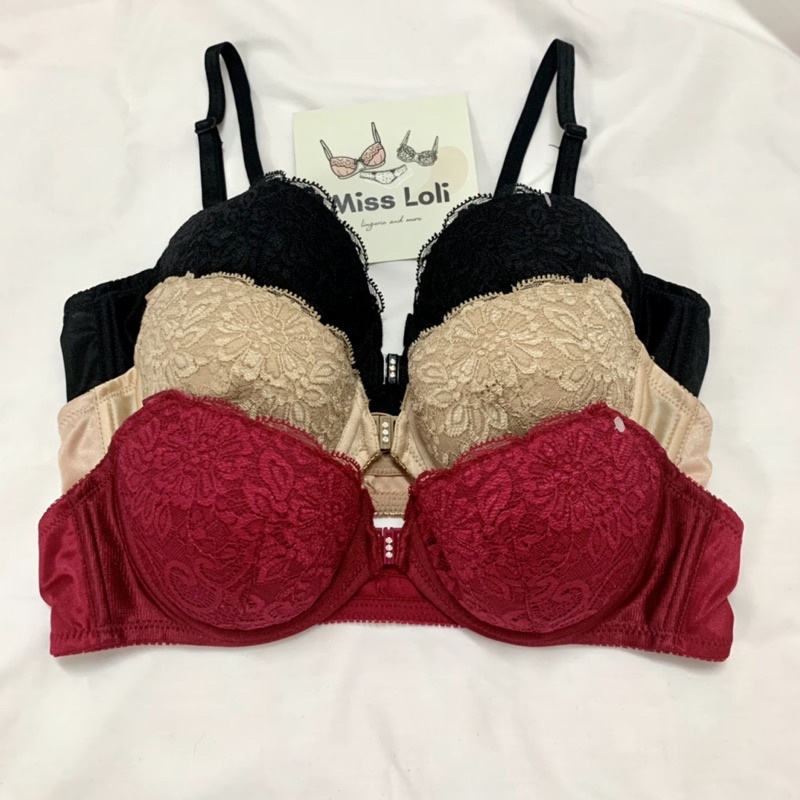 Áo Lót Nhật Ren Mút Mỏng, Áo Bra Nâng Ngực Có Gọng Cài Trước & Cài Sau Hàng Cao Cấp