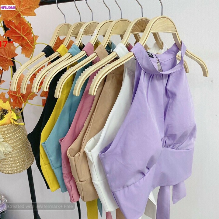 Áo yếm nữ kiểu thắt nơ sau lưng dễ thương