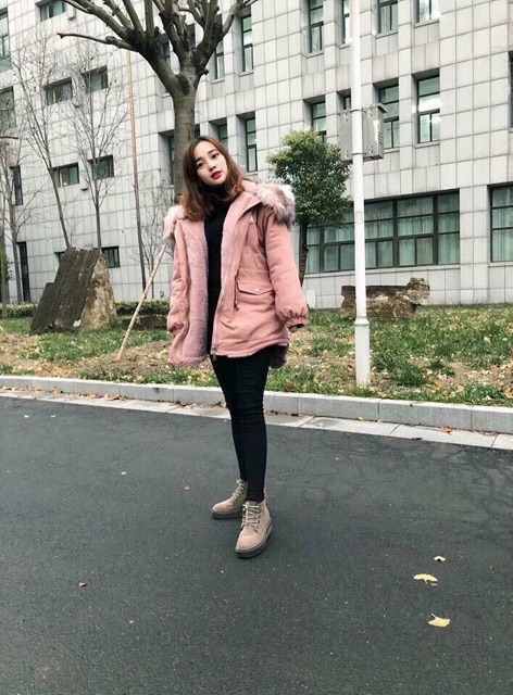 XẢ HÀNG SALE SÓC Áo khoác parka kaki mũ lông hàng chuẩn loại 1 freesize | BigBuy360 - bigbuy360.vn