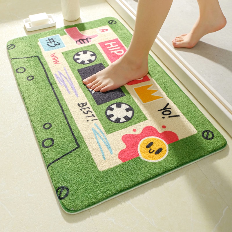 Thảm Lót Sàn Thấm Hút Nước Nhanh Khô Chống Trượt Thiết Kế Dễ Thương Sáng Tạo Trang Trí Nhà Cửa