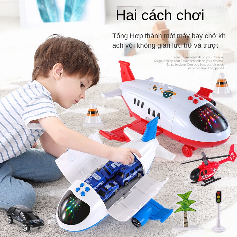 №▣▨Trẻ em lưu trữ máy bay đồ chơi câu đố giáo dục sớm đường đi taxi đường đua xe hợp kim xe cảnh sát xe cứu hỏa cậu bé 2