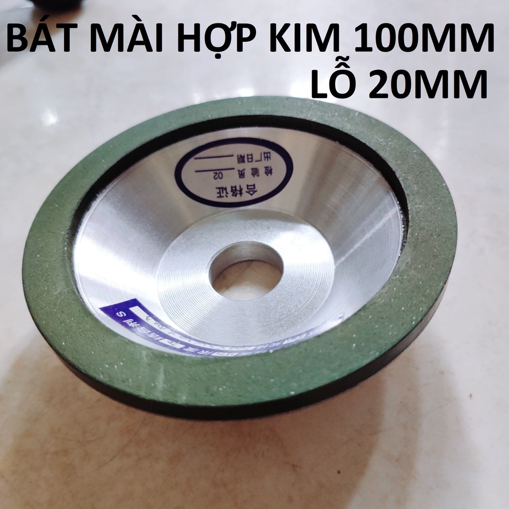 Bát mài lưỡi cưa 100mm lỗ 20mm / Bát mài rửa lưỡi cưa hợp kim, bát mài hợp kim (SS2305)