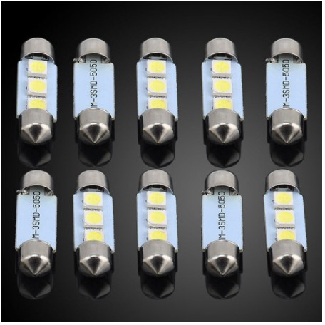 Đèn Led soi Chiếu bảng Biển Số Xe Hơi ô tô 36mm siêu tiết kiệm ánh sáng tốt cho Toyota Vios Innova Hyundai Accent