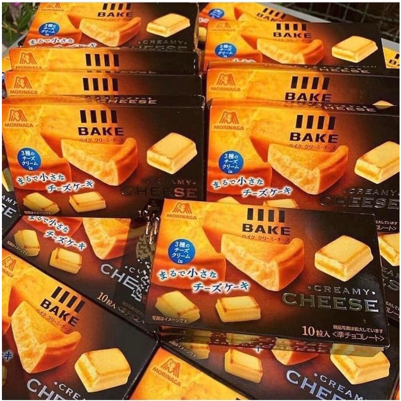 Bánh phô mai nướng Morinaga Cheese Bake Nhật Bản (10 viên)
