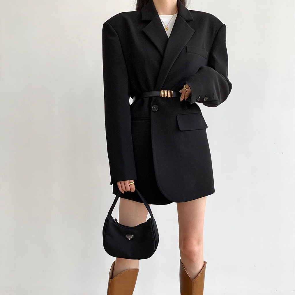 Aó khoác vest blazer dáng rộng thiết kế 2022
