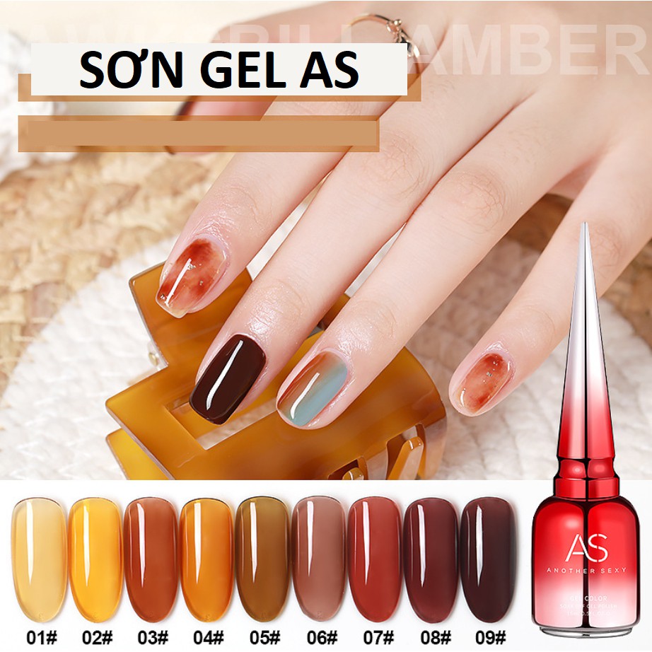 Sơn Gel AS RED | Mã ADP | Màu Thạch Cam