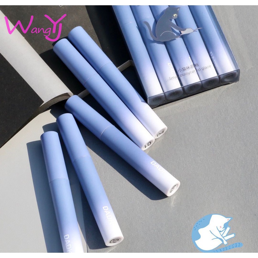 Set 5 Son Môi Dadk Chất Nhung Lì Hình Hello Kitty