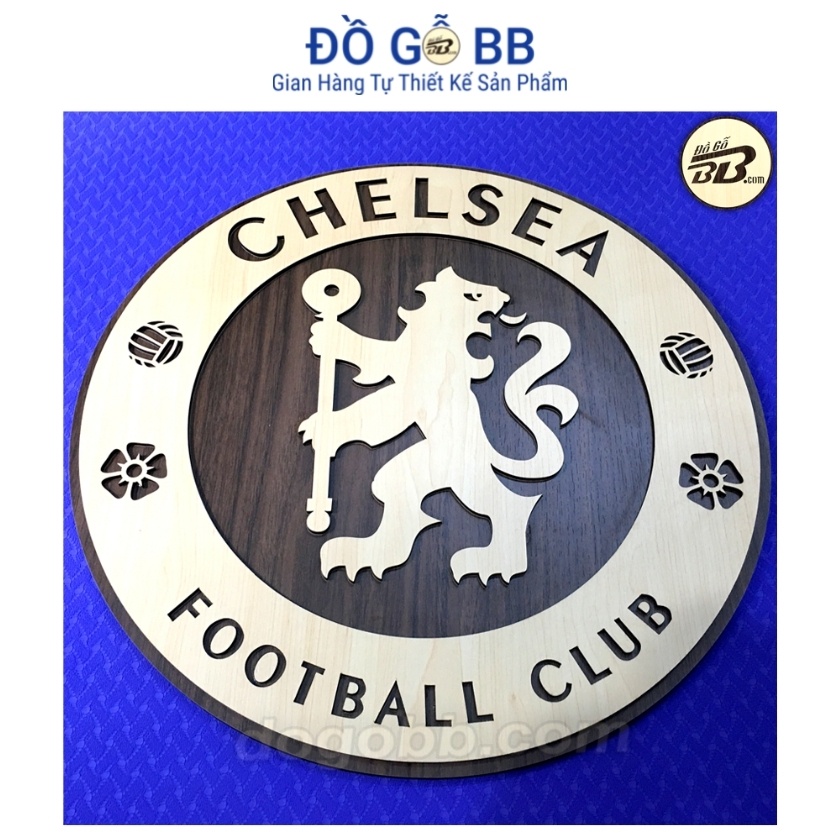 Logo Bóng Đá Logo Chelsea  Decor Trang Trí Treo Tường Bằng Gỗ Bền Rẻ Đẹp - Đồ Gỗ BB