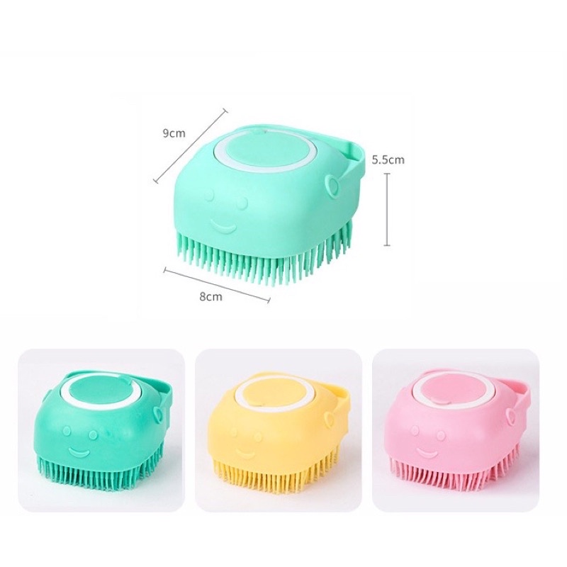 Bàn Chải Tắm Silicon Massage cho Chó Mèo
